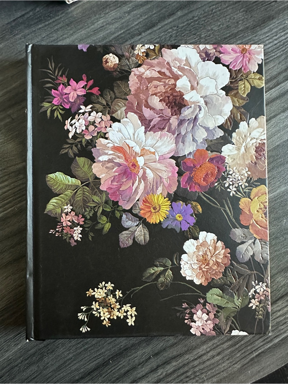 New Peter Pauper Press Blank, Lined journal; Design: Midnight Floral